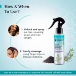 Pilgrim Korean Black Rice and Rosemary Water Spray With Biotin for Hair Growth 100ml | Hair Spray for Regrowth | Thicker & Stronger Hair | Sulphate & Paraben Free I For Women & Men - Image 6