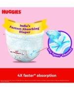Huggies Complete Comfort Wonder Pants Newborn / Extra Small (NB/XS) Size (Up to 5 Kg) Baby Diaper Pants, 22 count| India's Fastest Absorbing Diaper with upto 4x faster absorption | Unique Dry Xpert Channel - Image 3