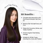LA’BANGERRY Keratin Protein Hair Care Combo | Shampoo, Conditioner, Mask & Serum | Enriched with Almond Oil, Eucalyptus & Jojoba Oil for Smooth, Strong & Shiny Hair (Pack Of 4) - Image 3