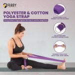 FEGSY High Density Foam Yoga Block Brick Set of 2 with Yoga Strap for Improve Strength, Aid Balance, and Flexibility (Multicolor) - Image 6