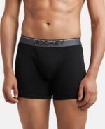 Jockey 8009 Men Super Combed Cotton Solid Long Trunk Boxer Brief(Pack of 3) - Image 2
