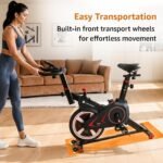 MAXPRO MP007 Spin Bike | Exercise Cycle for Home | 100KG Capacity | 8KG Flywheel | Adjustable Resistance | Silent Belt Drive |4way Adjustable Comfortable Seat Cushion | Indoor Cardio Workout Fitness Bike - Image 9