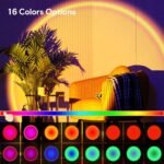 Desidiya® 16-Color LED Night Light Sunset Lamp with Remote & USB – 360° Rotating Projection Light for Room Ambience, Wall Decor, Photography & Mood Lighting - Image 2