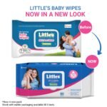 Little's Soft Cleansing Baby Wipes with Lid | 80 Wipes x Pack of 3 - 240 Wipes | Extra Thick & Moist Wet Wipes for Baby's | Prevents Rashes & Redness with Goodness of Aloe Vera, Vitamin E & Jojoba Oil - Image 7