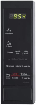 LG 20 L Solo Microwave Oven (MS2043BP, Black, Health plus Menu, I-Wave Technology, Indian Cuisine, Even Reheat & Defrost, Auto Cook Menu, Anti-Bacterial Cavity & Steam Clean) - Image 13