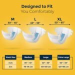 KareIn Overnight Adult Diaper Tape XL Size, Extra Large, Waist-127-165 cm 50'-65', 10 Unit, Long Protection Hour, Unisex, Quick & Even Absorption, AloeVera, Leakproof, Odor Control, Wetness Indicator - Image 7