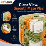 COVACURE 3D Maze Puzzle Cube with Metal Ball Inside, Transparent Handheld Marble Run Brain Teaser Game for Kids & Adults, Engaging Brain Teaser, Stress Relief Challenge (6 CM) - Image 6