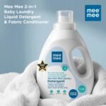 Mee Mee Baby Liquid Detergent 1 L | pH Balanced, Free from Harsh Chemicals, Safe for Mother’s Hands & Baby’s Skin | Anti-Bacterial, Removes Stains & Odor with One Drop, Hypoallergenic - Image 3