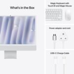 Apple 2024 iMac All-in-One Desktop Computer with M4 chip with 10-core CPU and 10-core GPU: Built for Apple Intelligence, 60.96 cm (24″) Retina Display, 16GB Unified Memory, 512GB SSD Storage; Silver - Image 6