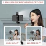 Kratos 28 Inch Selfie Stick Tripod Stand with Light, 3-in-1 Multifunctional Design, Rechargeable LED Light with Two Brightness Levels with Bluetooth Remote for Makeup, Selfie & Photoshoot - Image 5