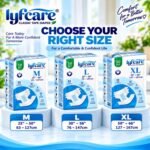 Lyfcare Open Tape Adult Diaper M Size, Waist 25 to 50 Inch,10 Units, Unisex - Image 7