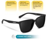 EFERMONE® Polarized Sunglasses for Men and Women 100% UV Protection Outdoor Travelling Sports Bikes Cars Driving and Hiking (Square | Medium) - Image 4