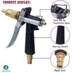 LAFILLETTE Metal Water Spray Gun High Pressure Garden Hose Spray Gun for Plants Watering, Car Washing, Lawn, Gardening - Image 3
