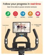 Sparnod Fitness SSB-07 Exercise Spin Bike for Home Gym, Infinite Variable Resistance, LED Console, Pulse Monitor, Emergency Brake, Adjustable Ergonomic Design, Maximum User Weight 120 kg - Image 5