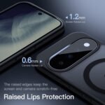 JETech Magnetic Matte Case for Google Pixel 11, Black - Image 6