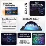 IKALL N7 Pro 7-Inch Android Wi-Fi Tablet, Black 2GB RAM, 16GB Storage, 3000mAh Battery, Dual Camera, Compact & Lightweight - Image 3