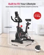 Sparnod Fitness SSB-07 Exercise Spin Bike for Home Gym, Infinite Variable Resistance, LED Console, Pulse Monitor, Emergency Brake, Adjustable Ergonomic Design, Maximum User Weight 120 kg - Image 8