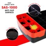Sparnod Fitness SAS-1000 Aerobic Gym Stepper for Exercise at Home, Adjustable Height, Anti-Skid Surface, Supports up to 225 kg, Compact & Portable, Ideal for Cardio, Strength Training & Pilates Red - Image 6