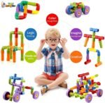 Toy Imagine 30+ Pipe Puzzle Blocks Set for Kids – Creative Building Toys for 3-8 Year Old Boys & Girls – Educational Construction Toy for Learning & Indoor Play – Multicolor Preschool Activity Game - Image 4