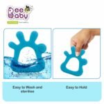 BeeBaby Teethers for 6 to 12 Months, Soft Silicone Baby Teether for Babies, BPA Free Food Grade Teething Toy with Textured Surface for Gum Relief, Infant Chew Toy with Carry Case, BIS Certified - Image 6