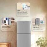 Haier 240 L 2 Star Frost Free Twin Inverter Double Door Refrigerator with Cool Pad for Extended Freezer Cooling & Spacious Fresh Zone (HEF-252EGSA-P, Moon Silver, 2026 Model) - Image 3