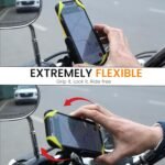 GRAND PITSTOP Mobile Holder for Bikes | (Black - Jaw Grip 360° Rotation) | Phone Mount for Motorcycle, Bicycle, Scooter | GPS Navigation Support | Anti-Slip Clamp | Sturdy Build - Image 7