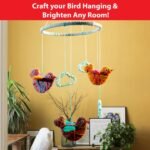 Chalk & Chuckles Art & Craft Kit for Kids, Make Your Own Yarn Bird Hanging - Image 4