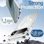JETech Magnetic Clear Back Case for Google Pixel 11 Pro, Clear - Image 5