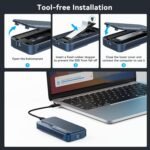 ACASIS 80Gbps M.2 NVMe SSD Enclosure with Certified JHL9480 Chipset,in-Built Cooling Fan for MacBook/MacMini M4 Pro,Razer Blade18,Upto 8TB - Image 7