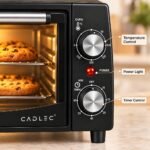 CADLEC Cruise Pro 12L Multi-Function OTG for Kitchen, 1000W Oven Toaster Griller, Bake Grill Toast, Oven for Baking, Adjustable Temperature & Timer, Black, 2 Year Warranty - Image 3