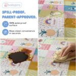 BabyPro 6mm Reversible Baby Playmat, 6.5x4.5 ft Foldable Mat, Panda Joy - Image 5