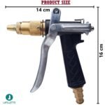 LAFILLETTE Metal Water Spray Gun High Pressure Garden Hose Spray Gun for Plants Watering, Car Washing, Lawn, Gardening - Image 2