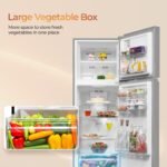 Haier 240 L 2 Star Frost Free Twin Inverter Double Door Refrigerator with Cool Pad for Extended Freezer Cooling & Spacious Fresh Zone (HEF-252EGSA-P, Moon Silver, 2026 Model) - Image 4
