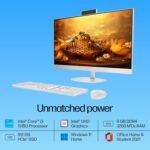HP AIO, 13th Gen Intel Core i3-1315U,(8GB DDR4,512GB SSD) 300 nits, Anti-Glare, 23.8inch(60.5cm) FHD, Win11, M365, Office24, Shell White, 5.27kg, FHD IR Camera w/Privacy Shutter, 24-cr0901in/cr0905in - Image 2