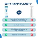 Happi Planet | Tap Cleaner & Limescale Remover | India’s 1st Foaming Formulation for Reduced Scrubbing Effort, Non-Toxic | 500ml | All Purpose Cleaner Suitable for Bathroom, Tap, Shower, Tiles, Mirror - Image 6