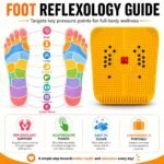 JimXen Acupressure Magnetic Foot Mat for Pain Relief Foot Reflexology Mat for Heel, Knee, Leg & Sciatica Pain | Improves Blood Circulation & Stress Relief | Non-Electric Therapy Power Mat for Daily Health Care - Image 2