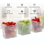 RILION 6 fridge storage boxes multipurpose containers for storage Space-saving Refrigerator Side Door Organizer for fridge kitchen Fruits, Vegetables Storage Containers- transparent - Image 7