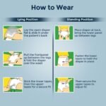 KareIn Premium Adult Diaper Tape M Size, Medium, Waist (76-114 cm 30'-45'), 10 Unit, Long Protection Hour, Unisex, Quick & Even Absorption, Anti-Bacterial, Leakproof, Odour Control, Wetness Indicator - Image 6