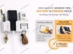 GEOCARTER Wall Phone Holder with Remote, Pen & Key Holder - Image 7