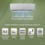 Lloyd 1.5 Ton 3 Star Inverter Split AC, 2026 New Star Rated (6 in 1 Convertible, Cools Up To 54°C, Turbo Cool, Installation Check, Clean Filter Indication, 100% Copper, White (GLS18I3AGGSC) - Image 4