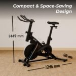 Cult SmartSpinVolt Spin Bike | 10Kg Flywheel | 140kg Max Weight | Magnetic Resistance Exercise Bike - Image 9