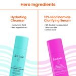 Foxtale Glow On Heartbeat Skincare Gift Set | Hydrating Cleanser, 12% Niacinamide Serum, Super Glow Moisturizer & SPF 50 Glow sunscreen | Travel-Friendly Kit for Radiant Skin | for Men & Women - Image 5
