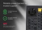 APC Easy UPS BVX2200LI-IN 2200VA Gaming UPS Power Backup | Gaming PC, PlayStation, Xbox & Consoles | Long Battery Backup | Voltage Protection for High Performance Setups | 2 Year Warranty - Image 7