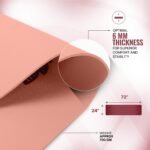 Wiselife tpe Printed 6MM Yoga Mat + Yoga Strap For Men, Women, Kids|Anti-Slip Extra thick, long & Wide Exercise Sports Mat For Workout, Fitness, Yoga, Gym, Home & Pilates (Botanical) - Image 5