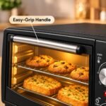 CADLEC Cruise Pro 12L Multi-Function OTG for Kitchen, 1000W Oven Toaster Griller, Bake Grill Toast, Oven for Baking, Adjustable Temperature & Timer, Black, 2 Year Warranty - Image 6
