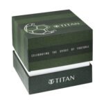 Titan P3H + Day & Date @ 6H Classique Green Round Dial Black Colour Leather Strap Mens Watch - 1805NL04 - Image 6