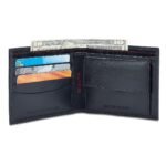 Tommy Hilfiger Men's Global Coin Wallet Elkhom - Navy | 1 Coin Pocket | 2 Compartments | 4 Cards Slots | Stylish Men's Leather Wallet - Image 5
