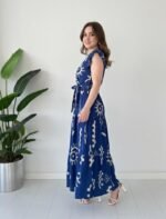 Modestouze Attires Dress for Women Western Maxi Style, Indo Western Dresses, One Piece Long Gown, A Line Flared Pattern, Ethnic Look Outfit for Women - Image 2