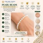 120gm,1200 Quantity Pearl Plastic Beads Set of 4 for Jewellery Making kit Art and Crafts Materials etc, 4mm-800Pcs,6mm-250Pcs,8mm-100Pcs,10mm-50Pcs Craft Supplies - Image 4