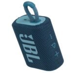 JBL Go 3, Wireless Ultra Portable Bluetooth Speaker, Pro Sound, Vibrant Colors with Rugged Fabric Design, Waterproof, Type C (Without Mic, Blue) - Image 3